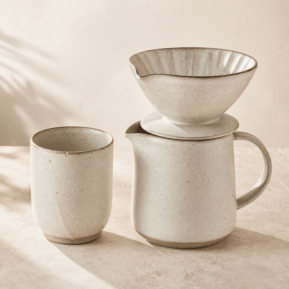 Speckled ceramic Hearth Carafe Set